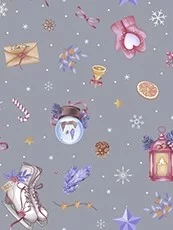 Полотенце кухонное вафельное / Колядки 2
