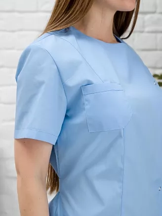 Костюм медицинский женский М-132 Тиси / св.синий