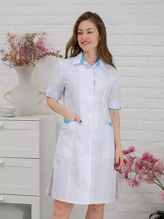 Халат медицинский женский М-041 Тиси / белый