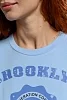 Женская футболка 8506/1 / голубой+Университет №5