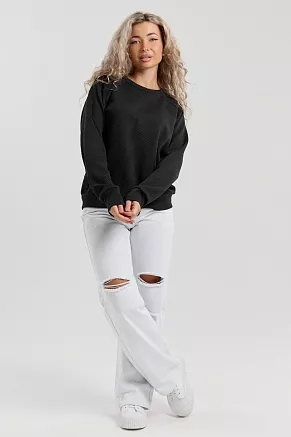 Женский свитшот 36986 / черный