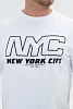 Футболка мужская 8507/1 NYC оверсайз / белый №2