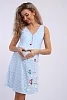 Женская ночная сорочка 88121 / голубой №3