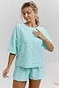 Женский костюм с шортами 37043 / ментол №8