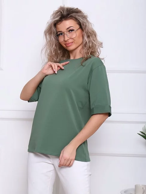 Женская футболка Кейт-2 / Фисташковый темный