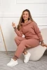 Женский костюм с брюками 88404 / коричневый №6