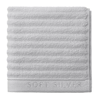 Салфетка махровая "Soft Silver" / 30/30 Благородное серебро (тубус)