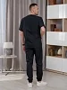 Костюм медицинский мужской М-173 Тиси / черный №12
