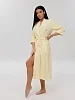 Женский халат на запах Х-207(МЖ) / Желтый №14