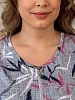 Женский халат на молнии Полли / серый №2