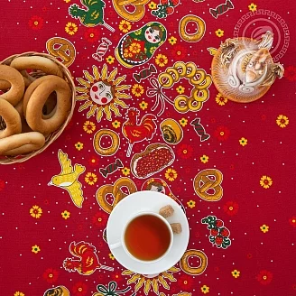 Скатерть рогожка / Конфетки-бараночки