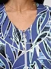 Женский халат на молнии Х-75(К) / Синий (узоры) №9