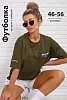Женская футболка 84305 / хаки
