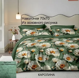 Постельное белье поплин Иваново / Каролина