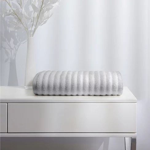 Полотенце махровое 460 гр/м2 "Soft Silver" / 70/140 Благородное серебро