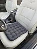 Подушка автомобильная на сиденье "АВТО-БИО" 40x40 / темно-серая