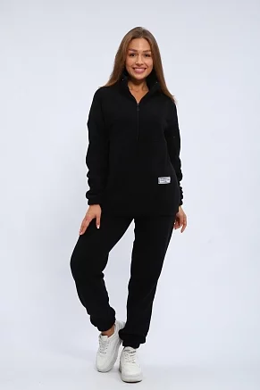 Женский костюм с брюками 35354 / черный