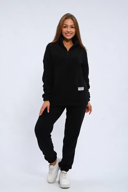 Женский костюм с брюками 35354 / черный