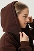 Женская толстовка на молнии 14651 / шоколад №4