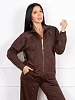 Женский костюм с брюками мод.2128/3 / Коричневый №4