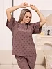 Женский костюм с брюками мод.2242/1 / Какао №4