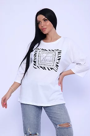 Женская туника 80023 / белая