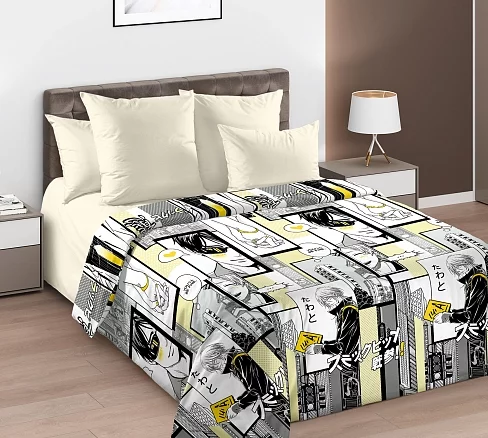 Постельное белье Comfy Simple перкаль / Кавай