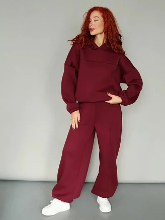 Женский костюм с брюками 2246/3 / Бордовый
