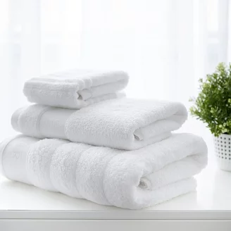 Набор махровых полотенец "Soft Silver" / Альпийский снег