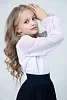 Детская школьная блузка София длинный рукав №6