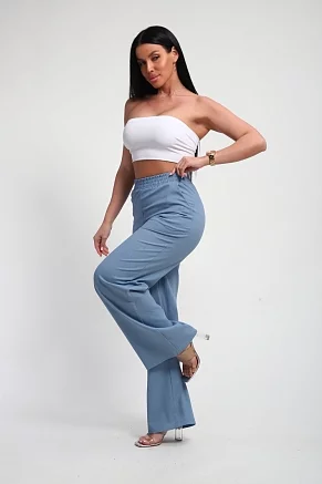 Женские брюки 35344 / голубой
