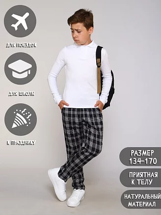 Детская рубашка-поло "Лицей" / белый
