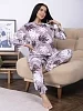 Женский костюм с брюками мод.2282/2 / Какао