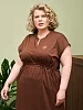 Женское платье "Камелия" 2489-К / Коричневый №1