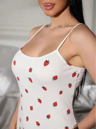 Женская сорочка С1020 / Клубника