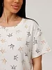 Женская пижама с шортами П-98(И) / Молочный (короны) №4