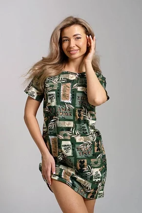 Женская туника 36924 / зелёный