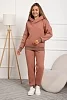 Женский костюм с брюками 88404 / коричневый