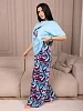 Женский костюм с брюками мод.2204/1 / Бирюзовый №1