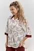 Женский костюм с брюками 37044 / бордо №24
