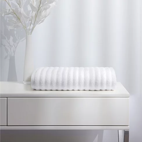 Полотенце махровое 460 гр/м2 "Soft Silver" / 70/140 Альпийский снег