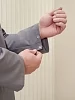 Халат медицинский мужской М-015 Тиси / графит №11