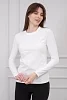 Лонгслив женский из кулирки с лайкрой / молоко макси №2