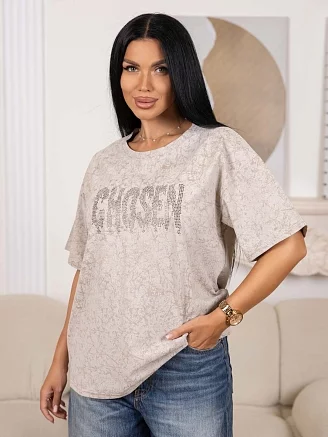 Футболка женская мод.2221/1 / Бежевый