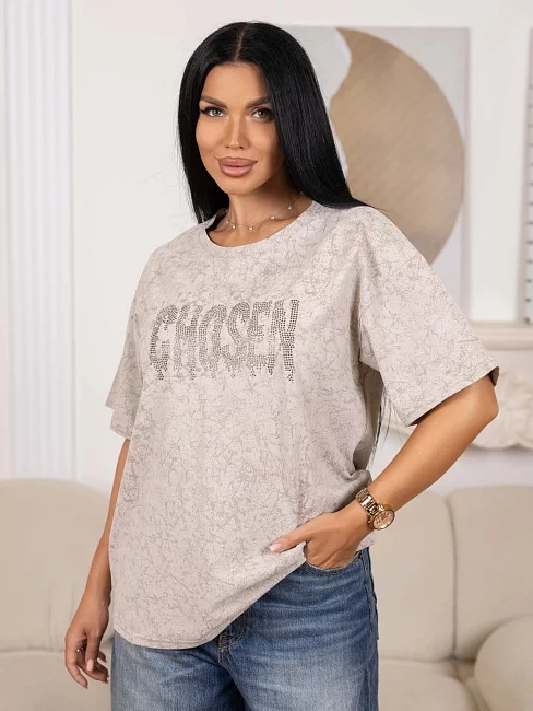 Футболка женская мод.2221/1 / Бежевый