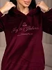 Женский костюм с брюками мод.2303/1 / Бордовый №5