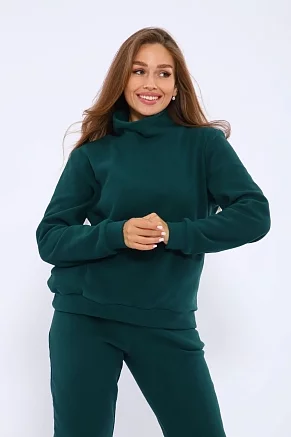 Женский костюм с брюками 35355 / изумрудный