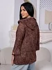Женская рубашка мод.2176/5 / Коричневый №2