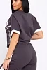 Женский костюм с брюками 35345 / антрацит №9