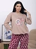 Женский костюм с брюками мод.2274/1 / Бордовый №4